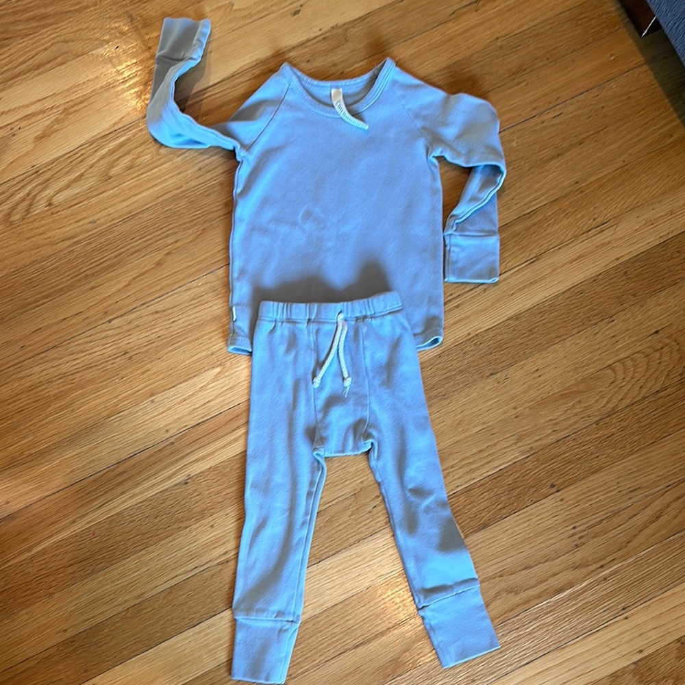 Classic Blue Pajama Set for Cozy Nights